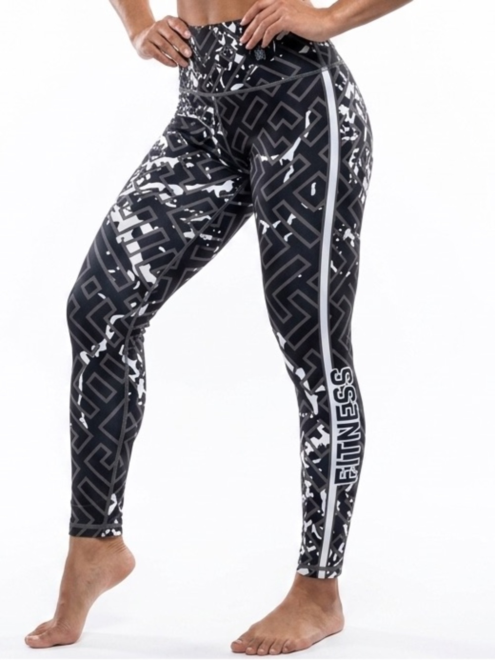 Tinglar Women Sports Wear Colombian Leggings One Size Black, White Fitness Pants